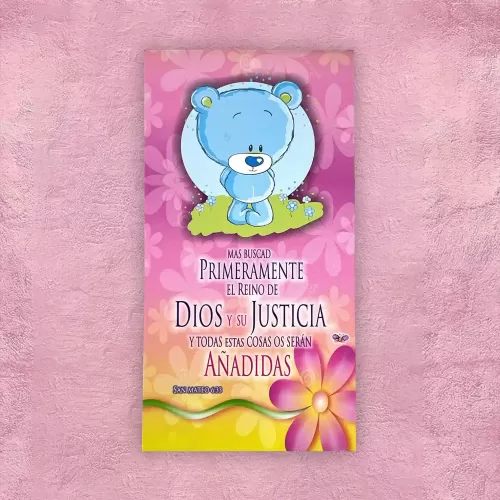 Bloc de apuntes - Rosada c/ Osito