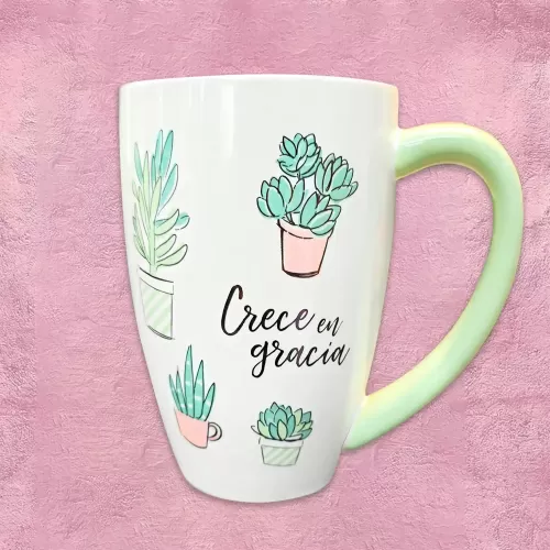 Taza Verde - Crece en gracia