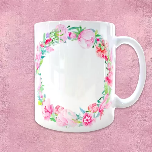 Taza - Flores Rosas